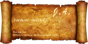 Jankov Anikó névjegykártya