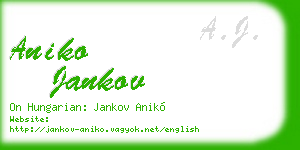aniko jankov business card